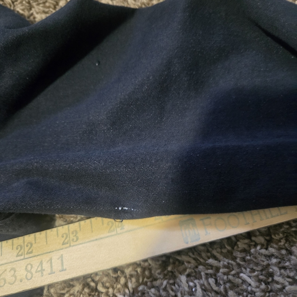 John Varvatos Scott  Hooded Black Denim Jacket Long Sleeve Men’s Size  Large - Picture 8 of 9